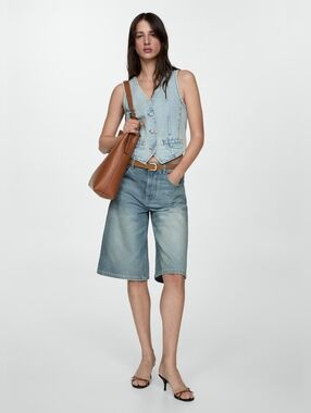 MGN Loose denim shorts / Bermudas